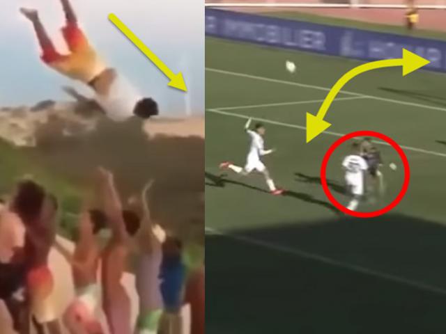 Bóng đá - Thể thao đỉnh cao: Cú lộn qua 20 người, pha "ngả bàn đèn" hảo hạng