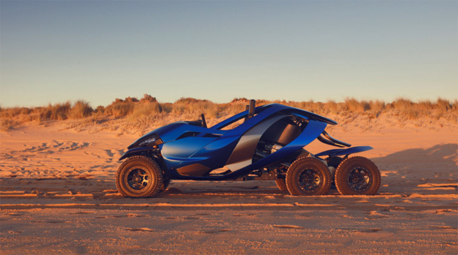 Của lạ Ferox Azaris: Xe mô tô 6 bánh cực mạnh - 2