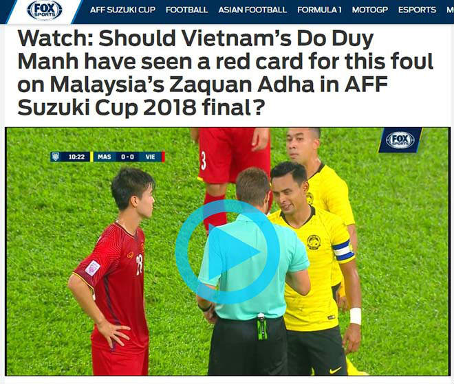 ĐT Việt Nam hòa Malaysia 2-2: Báo châu Á &#34;soi&#34; Duy Mạnh đánh nguội hay không - 2