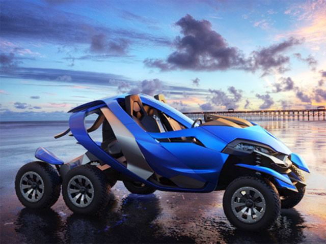 Xe máy - Xe đạp - Của lạ Ferox Azaris: Xe mô tô 6 bánh cực mạnh