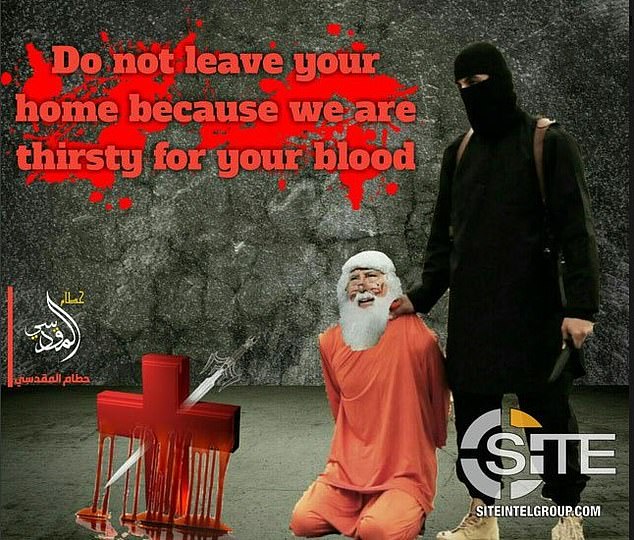 IS tung ảnh khống chế ông già Noel ngay trước vụ xả súng đẫm máu ở Pháp - 1