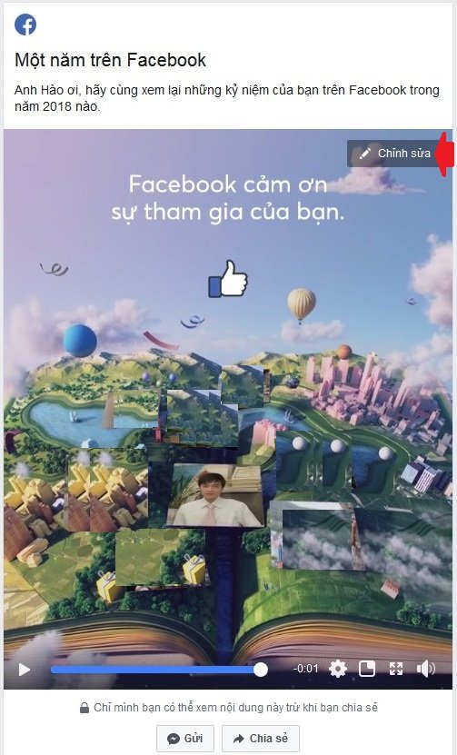 Hướng dẫn làm clip tổng kết 1 năm trên Facebook 2018 - 2