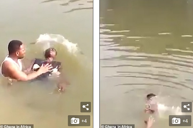 Video: Xuống nước rửa tội cùng mục sư, chìm nghỉm mãi không thấy lên - 2