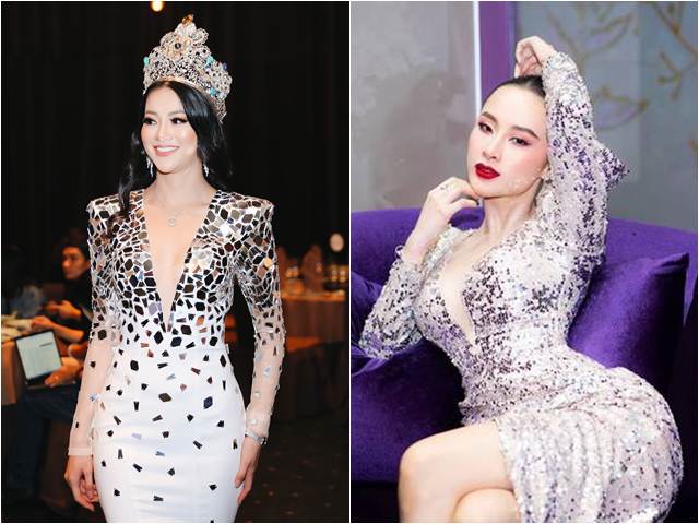 Thời trang - Hoa hậu Trái đất Phương Khánh mặc đẹp nhất tuần với váy đậm màu lễ hội