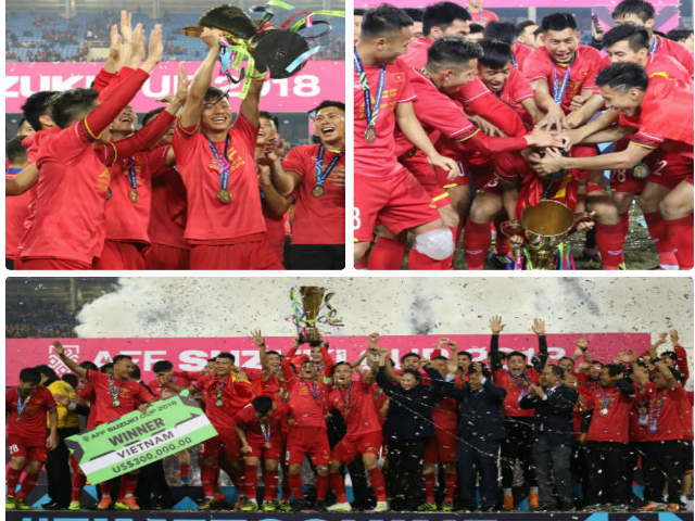 ĐT Việt Nam nâng cúp AFF Cup: Cột mốc lịch sử, thỏa nguyện 10 năm