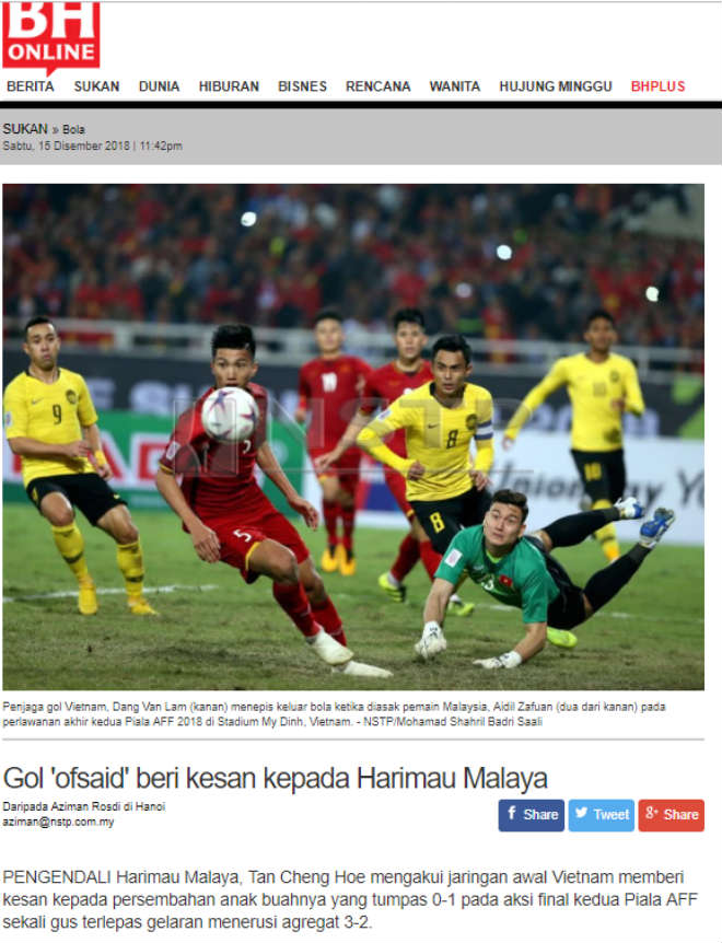 Báo Malaysia khen ĐT Việt Nam thủ hay, xứng đáng vô địch AFF Cup 2018 - 3