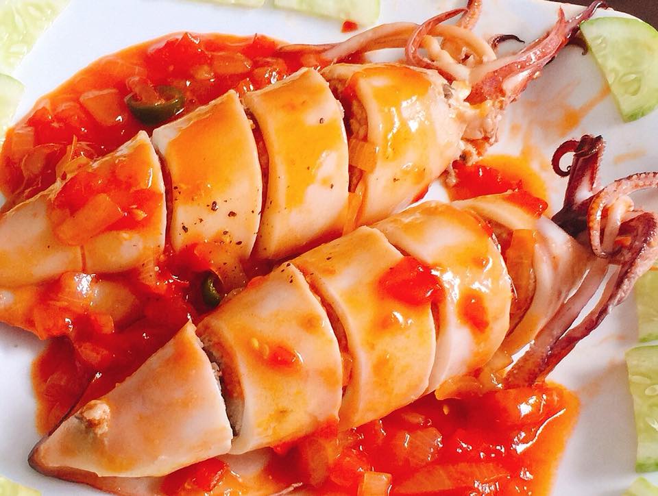 Mực nhồi thịt sốt cà chua đưa cơm ngày trở gió - 4