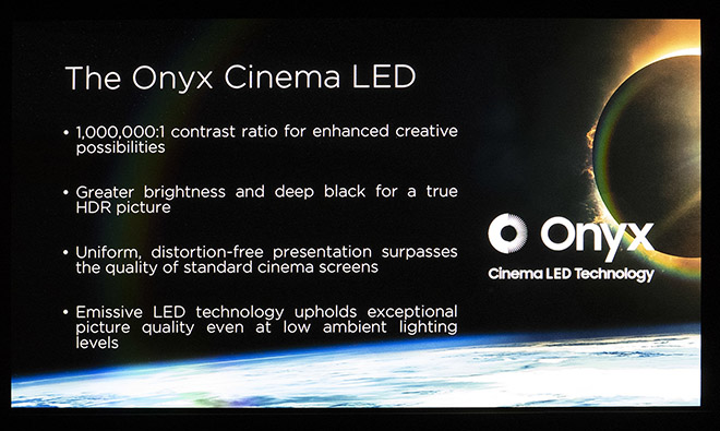 Samsung Onyx Cinema LED - màn hình chiếu đỉnh cho rạp phim - 2