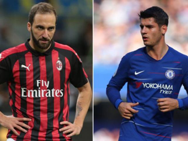 Chuyển nhượng mùa đông 21/12: Chelsea gạ Milan đổi Higuain lấy Morata