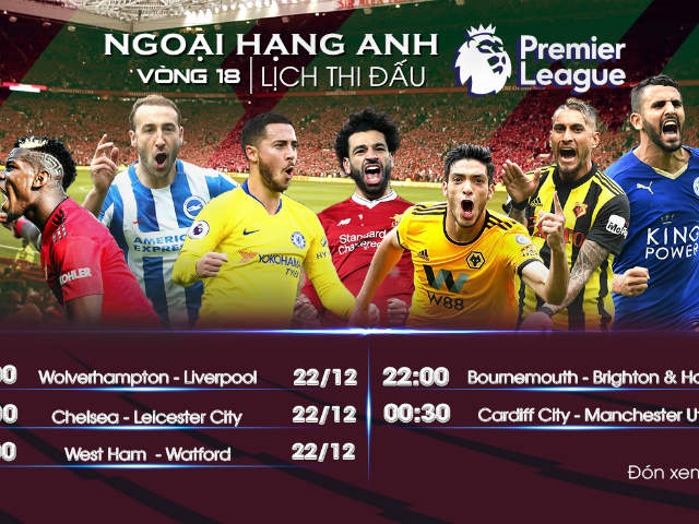 Bóng đá - Vòng 18 NHA trên VTVcab và Onme: Khởi động chặng Tourmalet