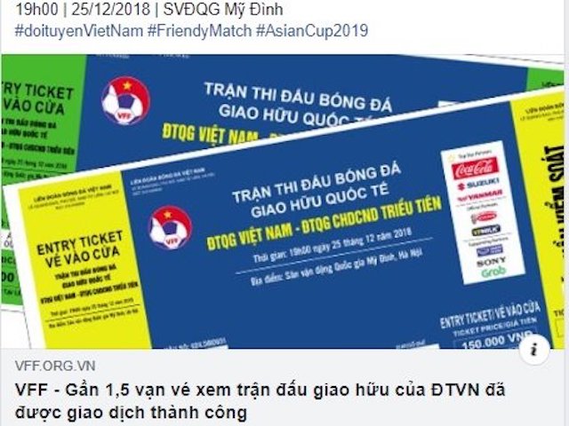 Công nghệ thông tin - VFF “khoe” bán được 15.000 vé online trận Việt Nam vs Triều Tiên, fan buông lời cay đắng