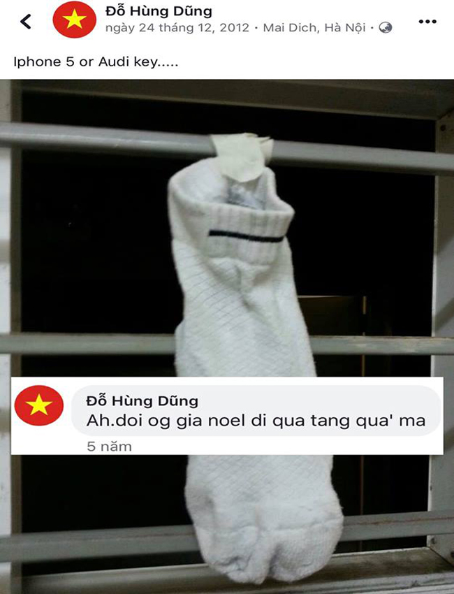 Fan &#34;đào mộ&#34; một bức ảnh hài hước đêm Noel của Hùng Dũng.