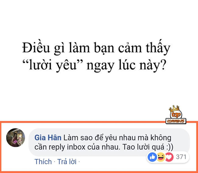 Vậy thì tự yêu bản thân mình là đủ rồi.