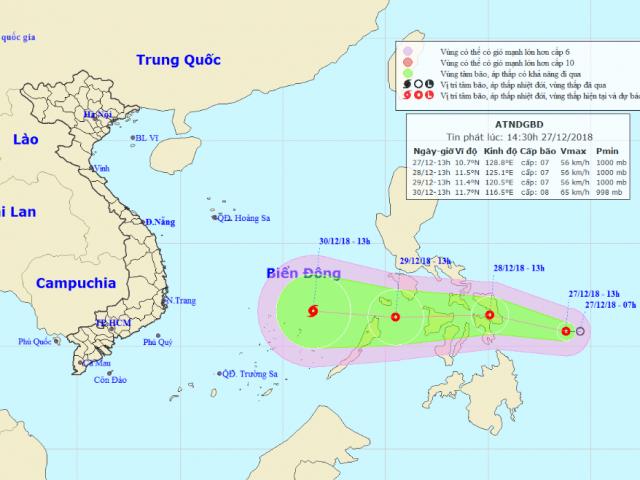 Tin tức trong ngày - Áp thấp nhiệt đới khả năng mạnh thành bão hoạt động gần Biển Đông