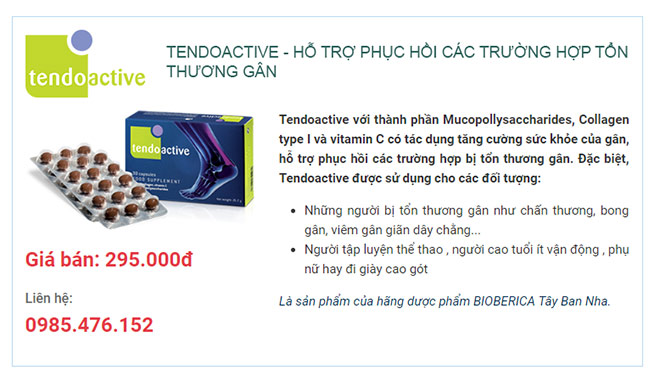 Tendoactive – Giải pháp hỗ trợ phục hồi gân & dây chằng nổi tiếng từ Tây Ban Nha - 6