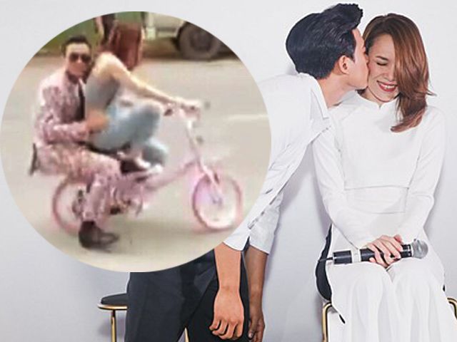 Đời sống Showbiz - Mai Tài Phến ôm eo Mỹ Tâm trên "siêu xe" từng đi "bão" mừng AFF Cup
