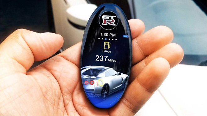 Nissan GT-R được trang bị chìa khoá với màn hình cảm ứng - 4