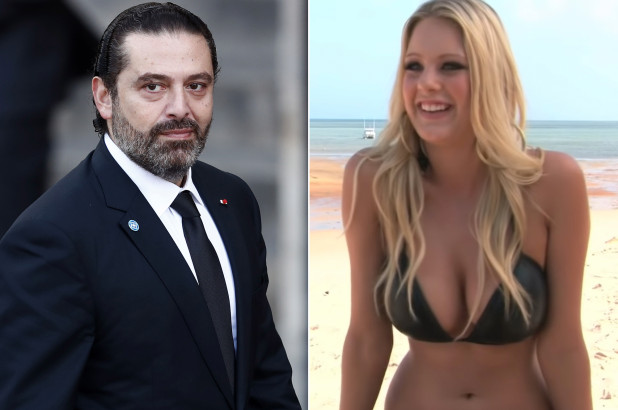 Thủ tướng Liban Saad Hariri được cho là từng tặng 15,3 triệu USD cho người mẫu&nbsp;bikini Candice van der Merwe.