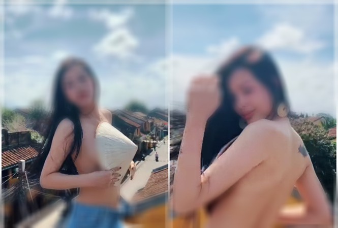 Cô gái khỏa thân trên nóc nhà phố cổ từng bị dư luận chỉ trích, lên án kịch liệt.