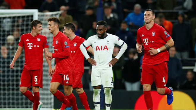 Bayern "hủy diệt" đương kim á quân Tottenham 7-2 ngay trên sân khách