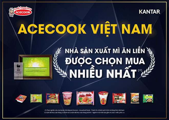 Acecook Việt Nam là nhà sản xuất mì ăn liền được người tiêu dùng lựa chọn - 1
