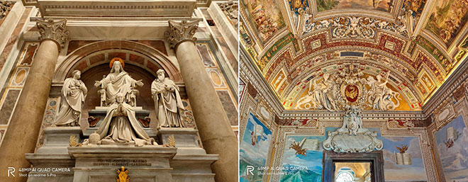 Kiến trúc độc đáo bên trong của nhà thờ.