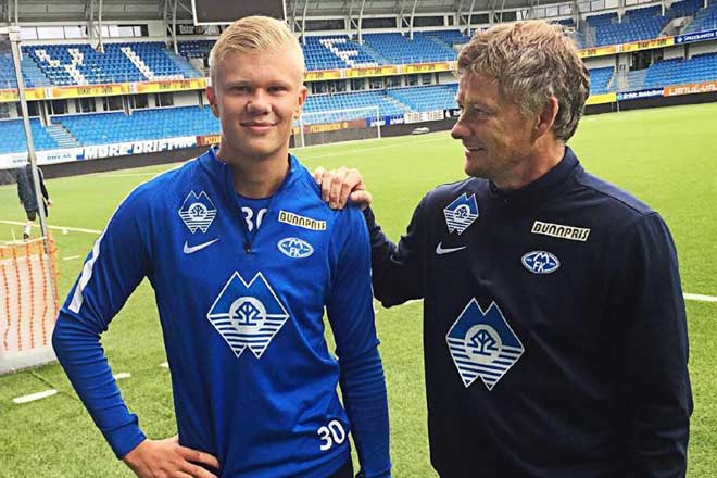Haaland là học trò cũ của Solskjaer