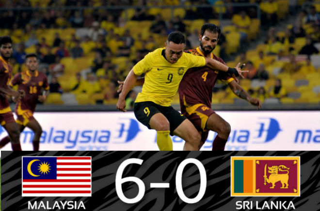 Vùi dập Sri Lanka 6-0, Malaysia có bước chạy đà hoàn hảo trước thềm đại chiến với Việt Nam