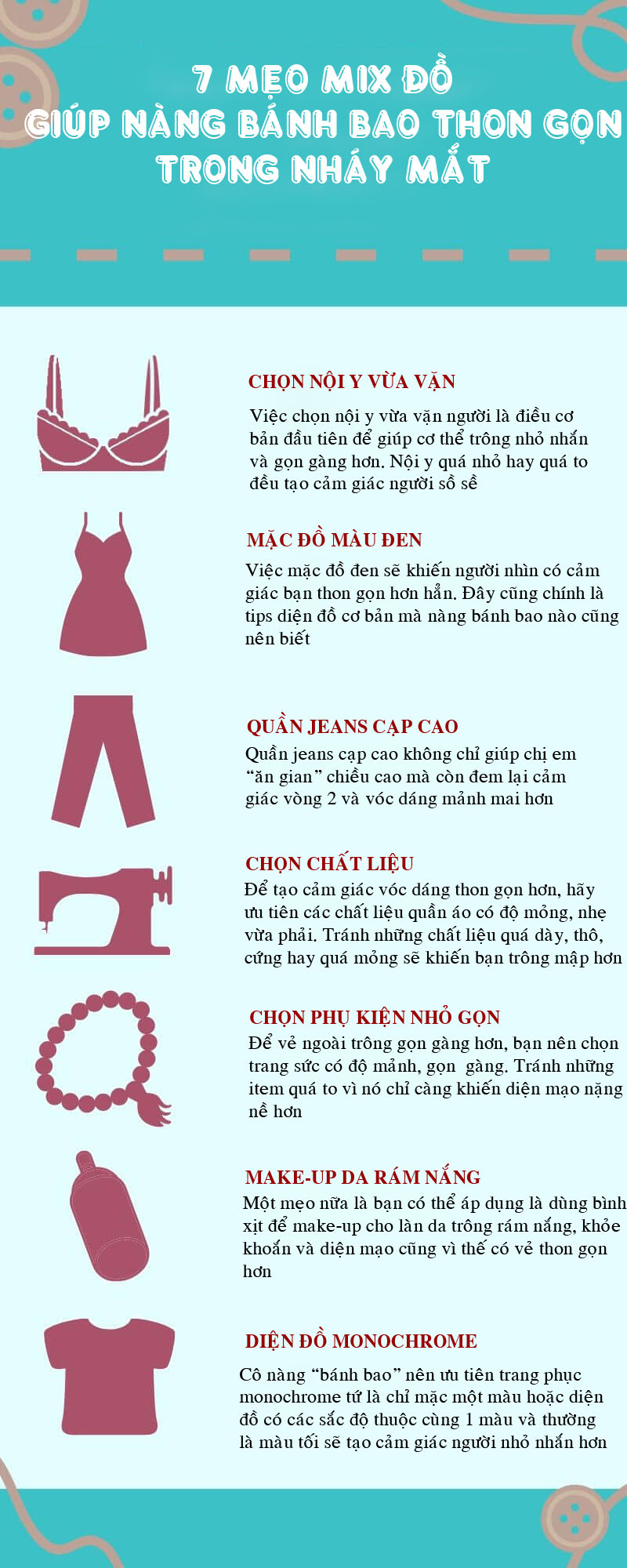 7 mẹo mix đồ giúp nàng tròn như bánh bao trông thon trong nháy mắt - 1