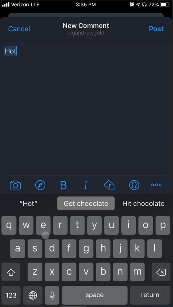 iPhone lại dính lỗi ngớ ngẩn: Không gõ nổi "hot chocolate" - 2