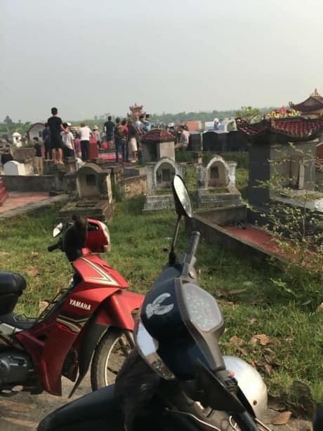Hiện trường nơi phát hiện thi thể nạn nhân.