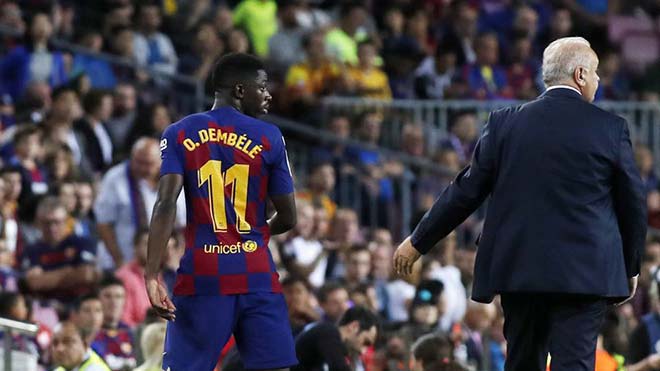 Thẻ đỏ ở trận gặp Sevilla khiến Ousmane Dembele có thể nghỉ El Clasico