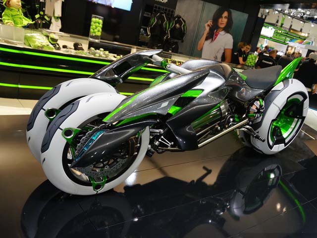 Thế giới xe - Siêu mô tô điện 3 bánh Kawasaki J sắp trình làng
