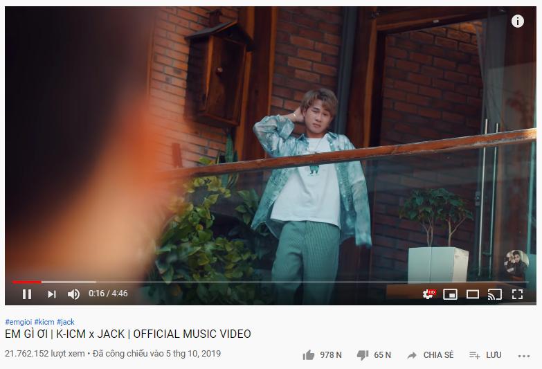 Đạt 21 triệu view sau 2 ngày ra mắt, vì sao "Em gì ơi" của Jack và K-ICM vẫn không lọt nổi Top Trending Youtube? - 1