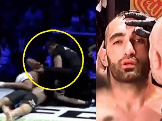 Thể thao - Kinh hoàng MMA, trọng tài can võ sỹ vẫn cố siết cổ tận diệt đối thủ