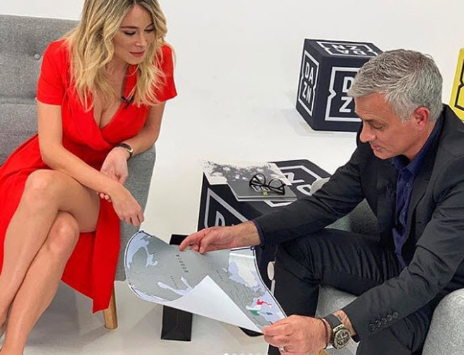 Leotta từng có buổi phỏng vấn cựu HLV Mourinho