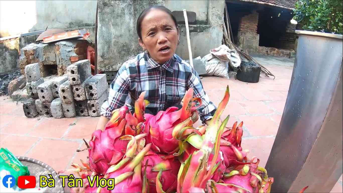 Bà Tân Vlog tung clip làm kem thanh long khổng lồ, dân mạng yêu cầu điều trái khoáy - 1