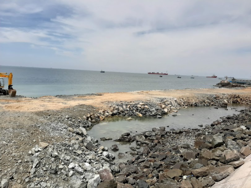 Khu vực lấp biển ngay trung tâm Vũng Tàu