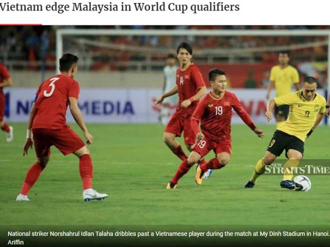 Báo Malaysia công nhận chiến thắng của ĐT Việt Nam