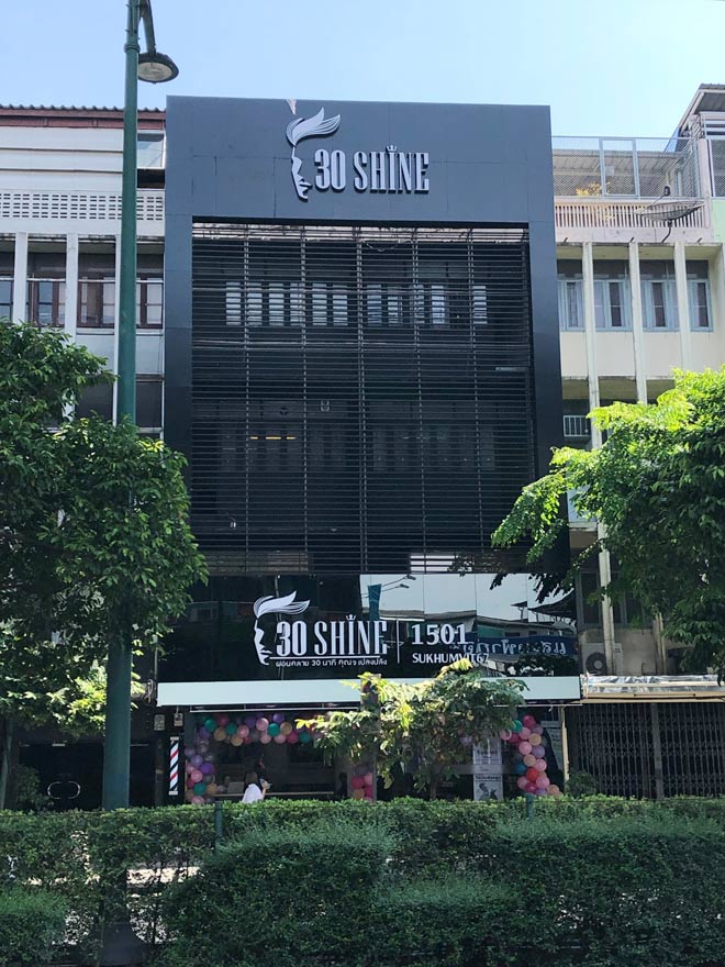30Shine Thái Lan tại 1501 Sukhumvit sầm uất bậc nhất của thủ đô Bangkok
