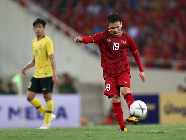 Quang Hải giúp Việt Nam thắng Malaysia trên sân Mỹ Đình với tỷ số 1-0