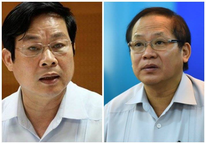 Ông Nguyễn Bắc Son (trái) và Trương Minh Tuấn bị khai trừ Đảng (ảnh IT).