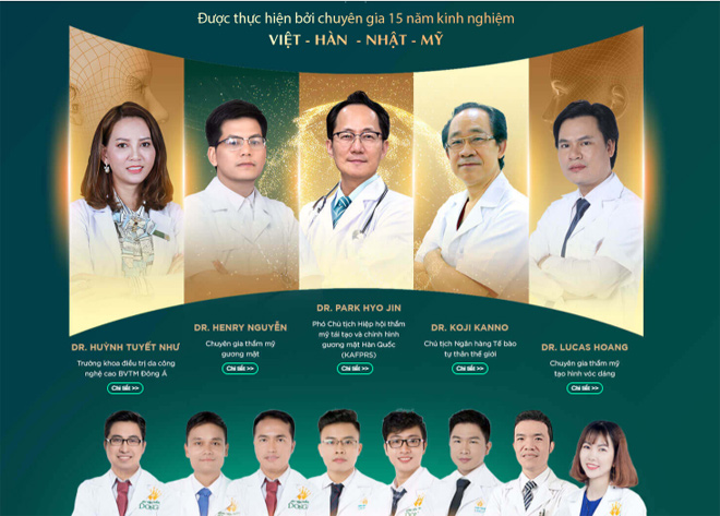 Đội ngũ bác sĩ trên 30 năm kinh nghiệm