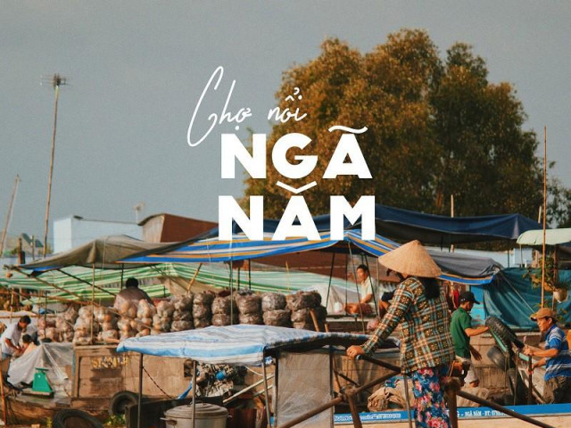 Du lịch Việt Nam - Đến Sóc Trăng đừng quên chợ nổi Ngã Năm