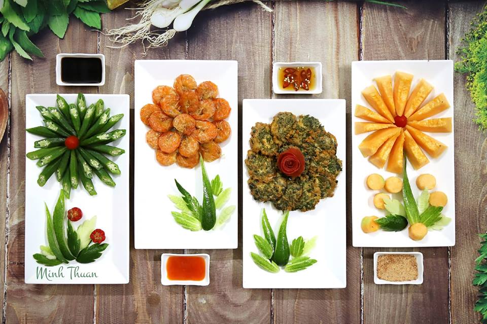 Chỉ cần nhìn thôi ai cũng phải thèm vì mâm cơm nấu cho chồng con ngon của chị Minh Thuận.