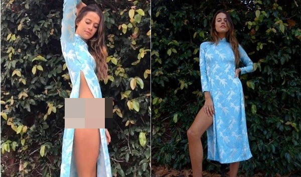 Áo dài Việt Nam bị giao bán trên web một cách lố lăng. 