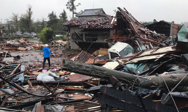 Nhật Bản tan hoang do siêu bão mạnh nhất 6 thập kỷ, hơn 7 triệu người bị ảnh hưởng - 1