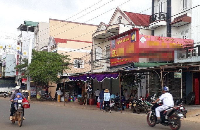 Tiệm vàng nơi xảy ra vụ việc