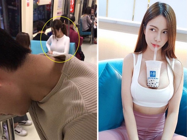 Bạn trẻ - Cuộc sống - Chỉ đi tàu điện, cô gái cũng "gây thương nhớ" với tấm ảnh chụp trộm