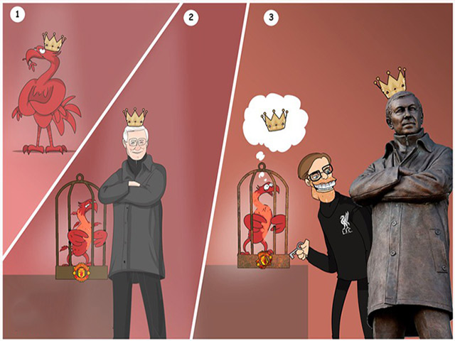 Ảnh chế: Thời thế thay đổi, MU nhường ”ngôi vương” cho Liverpool